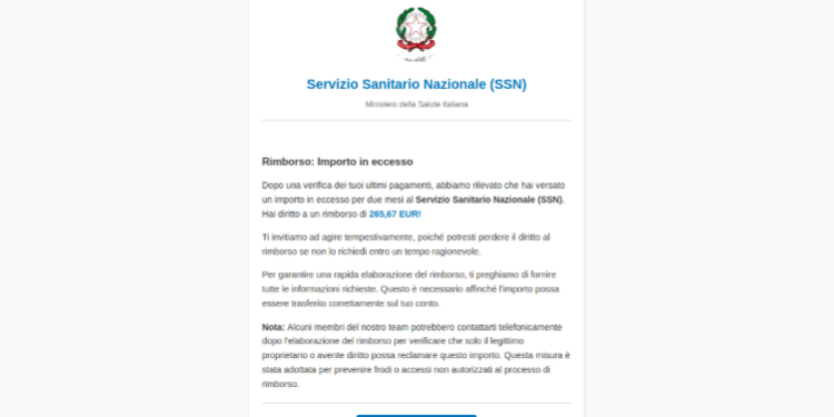 Falsi rimborsi dal Ministero della Salute: occhio alla nuova truffa online