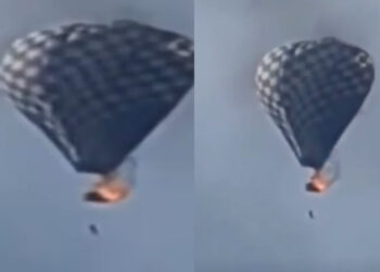 Incubo durante il Festival della Mongolfiera. Prova a salvarsi dalle fiamme poi il drammatico volo da oltre cento metri