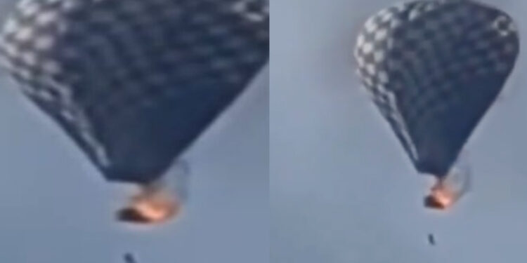 Incubo durante il Festival della Mongolfiera. Prova a salvarsi dalle fiamme poi il drammatico volo da oltre cento metri